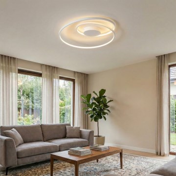 Ideal Lux - Dimeriuojamas LED lubinis šviestuvas OZ LED/48W/230V Ø 60 cm CRI 90 balta