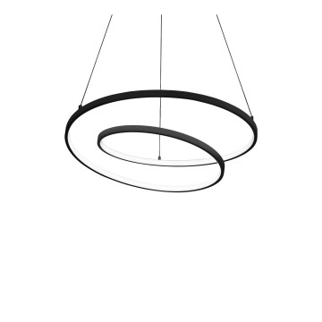 Ideal Lux - dimeriuojamas LED pakabinamas šviestuvas ant laido OZ LED/48W/230V, Ø 60 cm, CRI 90, juodas