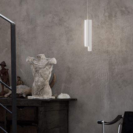 Ideal Lux - LED dimeriuojamas pakabinamas šviestuvas ant laido DORICA 3xLED/9W/230V CRI 90 skersm. 9,5 cm balta