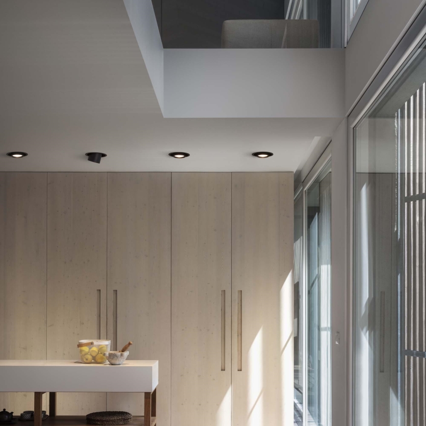 Ideal Lux - LED įleidžiamas taškinis šviestuvas NOVA, 20 W, 230 V, 4000 K, CRI 90, Ø 15,4 cm, juodas