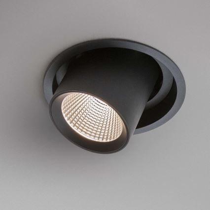 Ideal Lux - LED įleidžiamas taškinis šviestuvas NOVA, 20 W, 230 V, 4000 K, CRI 90, Ø 15,4 cm, juodas