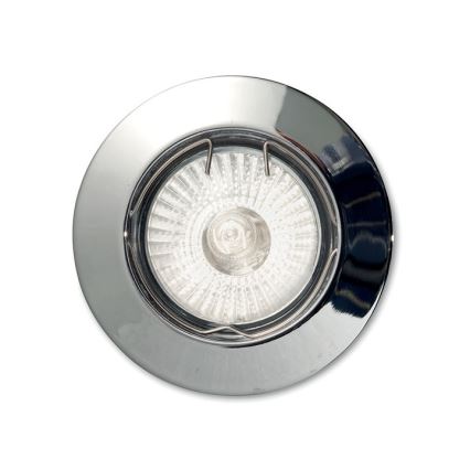 Ideal Lux - Įleidžiamas lubų šviestuvas JAZZ 1xGU10/50W/230V, skersm. 7,7 cm, blizgus chromas