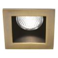 Ideal Lux - Įleidžiamas šviestuvas FUNKY 1xGU10/50W/230V 9x9 cm žalvaris