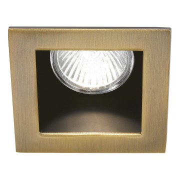 Ideal Lux - Įleidžiamas šviestuvas FUNKY 1xGU10/50W/230V 9x9 cm žalvaris