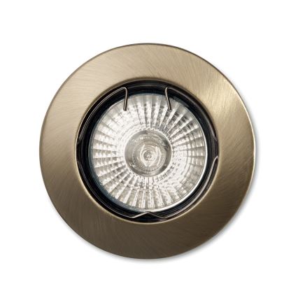 Ideal Lux - Įleidžiamas šviestuvas JAZZ 1xGU10/50W/230V, skersmuo 7,7 cm, bronzinis