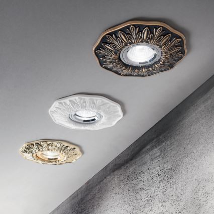 Ideal Lux - Įleidžiamas šviestuvas POLKA 1xGU10/50W/230V baltas