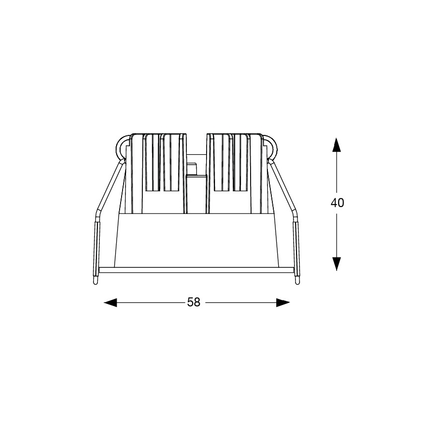 Ideal Lux - LED įleidžiamasis šviestuvas GAME TRIM LED/5,5W/230V 3000K CRI 90 skersm. 5,8 cm balta