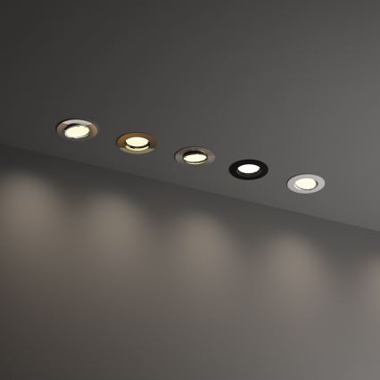 Ideal Lux - Įmontuojamas šviestuvas SWING 1xGU10/28W/230V skersmuo 8,2 cm žalvaris