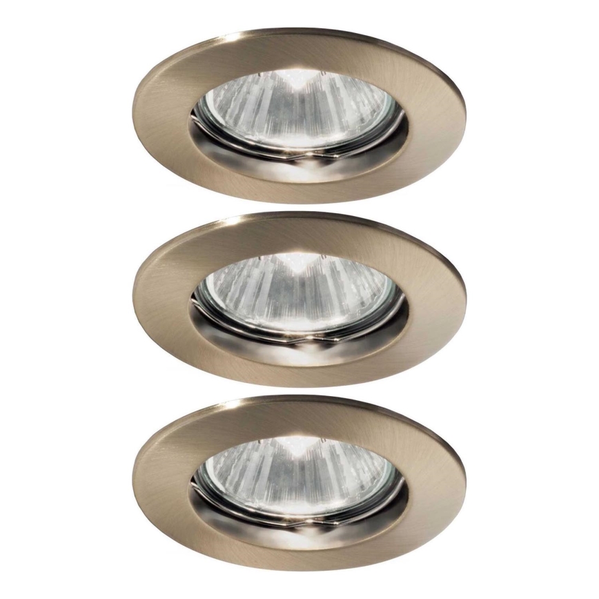 Ideal Lux - KOMPLEKTAS 3x Įleidžiamas šviestuvas 1xGU10/50W/230V