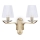 Ideal Lux - krištolas siena lempa PEGASO 2xE14/28W/230V auksas