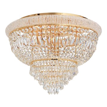 Ideal Lux - Krištolinis lubinis šviestuvas DUBAI 24xE14/28W/230V diametras 78 cm auksas