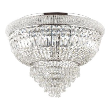 Ideal Lux - Krištolinis lubinis šviestuvas DUBAI 24xE14/28W/230V diametras 78 cm blizgus chromas