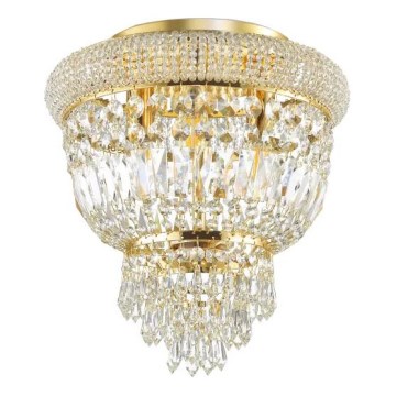 Ideal Lux - Krištolinis lubinis šviestuvas DUBAI 3xE14/28W/230V diametras 32 cm auksas