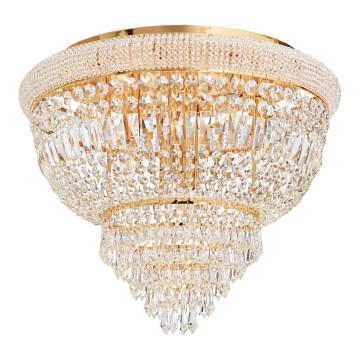 Ideal Lux - Krištolinis lubinis šviestuvas DUBAI 6xE14/28W/230V diametras 52 cm auksas