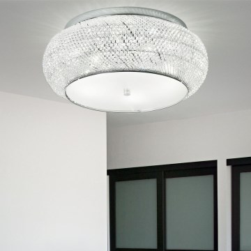 Ideal Lux - Krištolinis lubinis šviestuvas PASHA 14xE14/40W/230V diametras 65 blizgus chromas