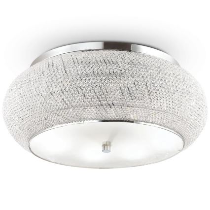 Ideal Lux - Krištolinis lubinis šviestuvas PASHA 14xE14/40W/230V diametras 65 blizgus chromas