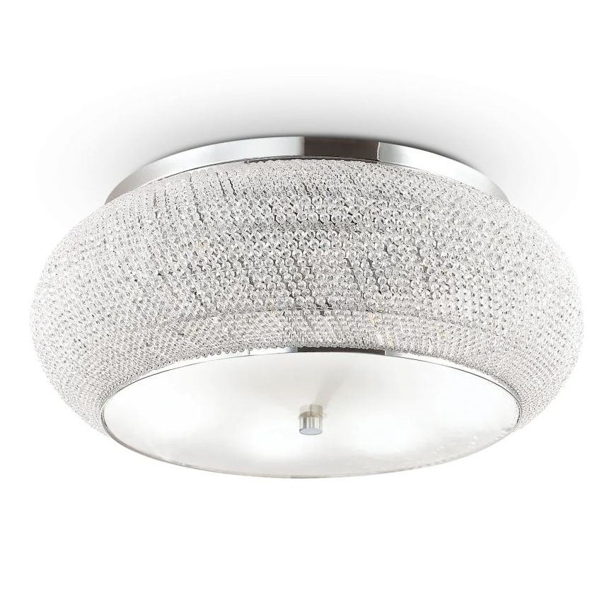 Ideal Lux - Krištolinis lubinis šviestuvas PASHA 14xE14/40W/230V diametras 65 blizgus chromas