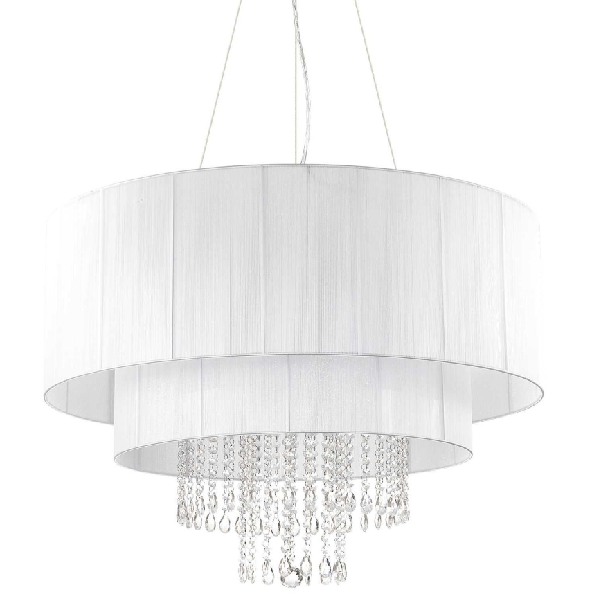 Ideal Lux - Krištolinis pakabinamas sietynas OPERA 10xE27/60W/230V diametras 90 cm balta