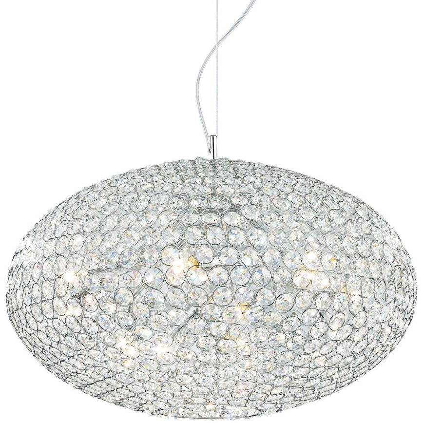Ideal Lux - Krištolinis pakabinamas sietynas ORION 12xE14/40W/230V diametras 60 cm sidabras