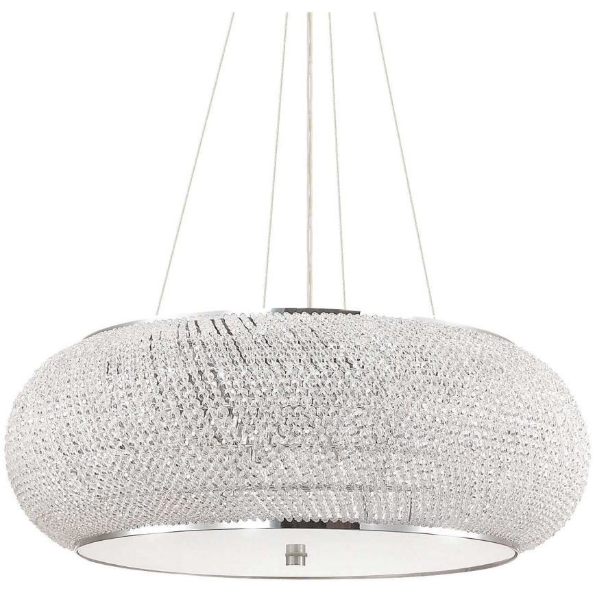 Ideal Lux - Krištolinis pakabinamas sietynas PASHA 14xE14/40W/230V diametras 65 cm blizgus chromas