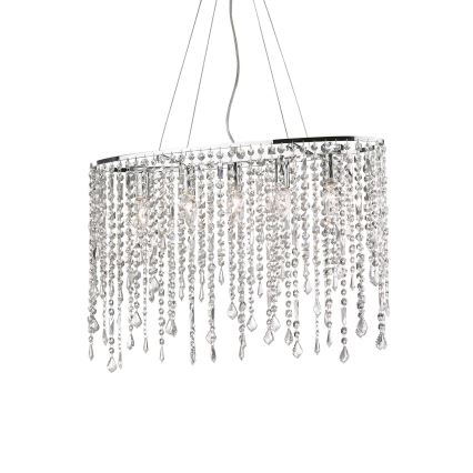 Ideal Lux - Krištolinis pakabinamas sietynas RAIN 5xE14/40W/230V permatoma