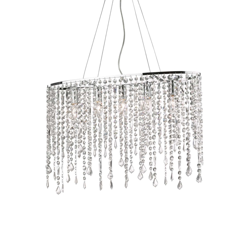 Ideal Lux - Krištolinis pakabinamas sietynas RAIN 5xE14/40W/230V permatoma
