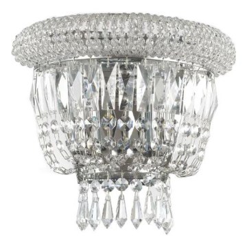 Ideal Lux - Krištolinis sieninis šviestuvas DUBAI 2xE14/28W/230V blizgus chromas