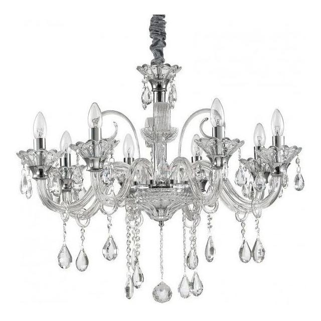 Ideal Lux - Krištolinis sietynas ant grandinės COLOSSAL 8xE14/40W/230V diametras 78 cm blizgus chromas