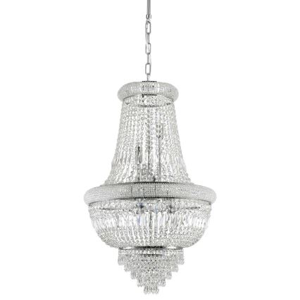 Ideal Lux - Krištolinis sietynas ant grandinės DUBAI 10xE14/28W/230V diametras 52 cm blizgus chromas