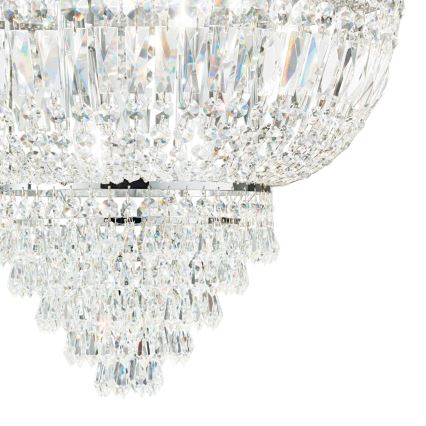 Ideal Lux - Krištolinis sietynas ant grandinės DUBAI 10xE14/28W/230V diametras 52 cm blizgus chromas