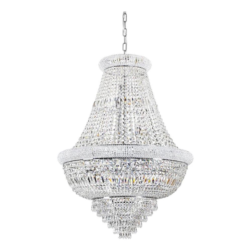 Ideal Lux - Krištolinis sietynas ant grandinės DUBAI 24xE14/28W/230V diametras 80 cm blizgus chromas