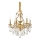 Ideal Lux - Krištolinis sietynas ant grandinės GIOCONDA 6xE14/40W/230V diametras 62 cm auksas