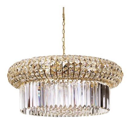 Ideal Lux - Krištolinis sietynas ant grandinės NABUCCO 16xE14/40W/230V diametras 70 cm auksas