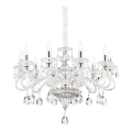 Ideal Lux - Krištolinis sietynas ant grandinės NEGRESCO 10xE14/28W/230V diametras 85 cm permatoma