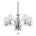 Ideal Lux - Krištolinis sietynas ant grandinės PEGASO 5xE14/28W/230V diametras 72 cm blizgus chromas