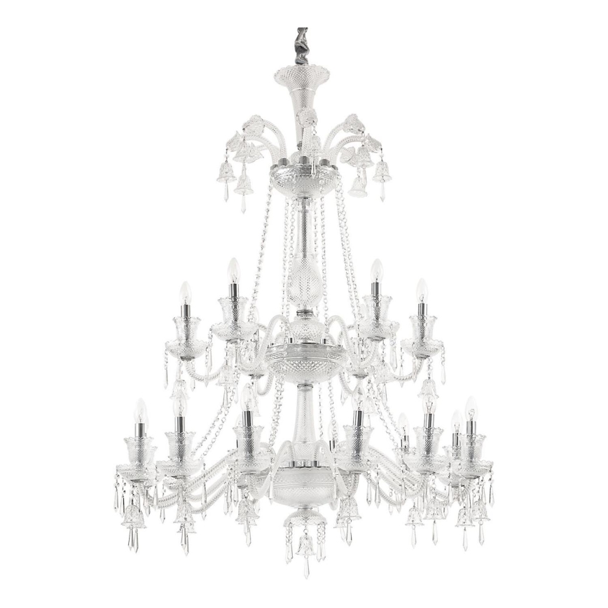 Ideal Lux - Krištolinis sietynas ant grandinės REDENTORE 18xE14/40W/230V diametras 102 cm permatoma