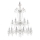 Ideal Lux - Krištolinis sietynas ant grandinės REDENTORE 18xE14/40W/230V diametras 102 cm permatoma