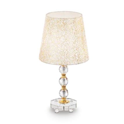 Ideal Lux - Krištolinis stalinis šviestuvas QUEEN 1xE27/60W/230V auksas