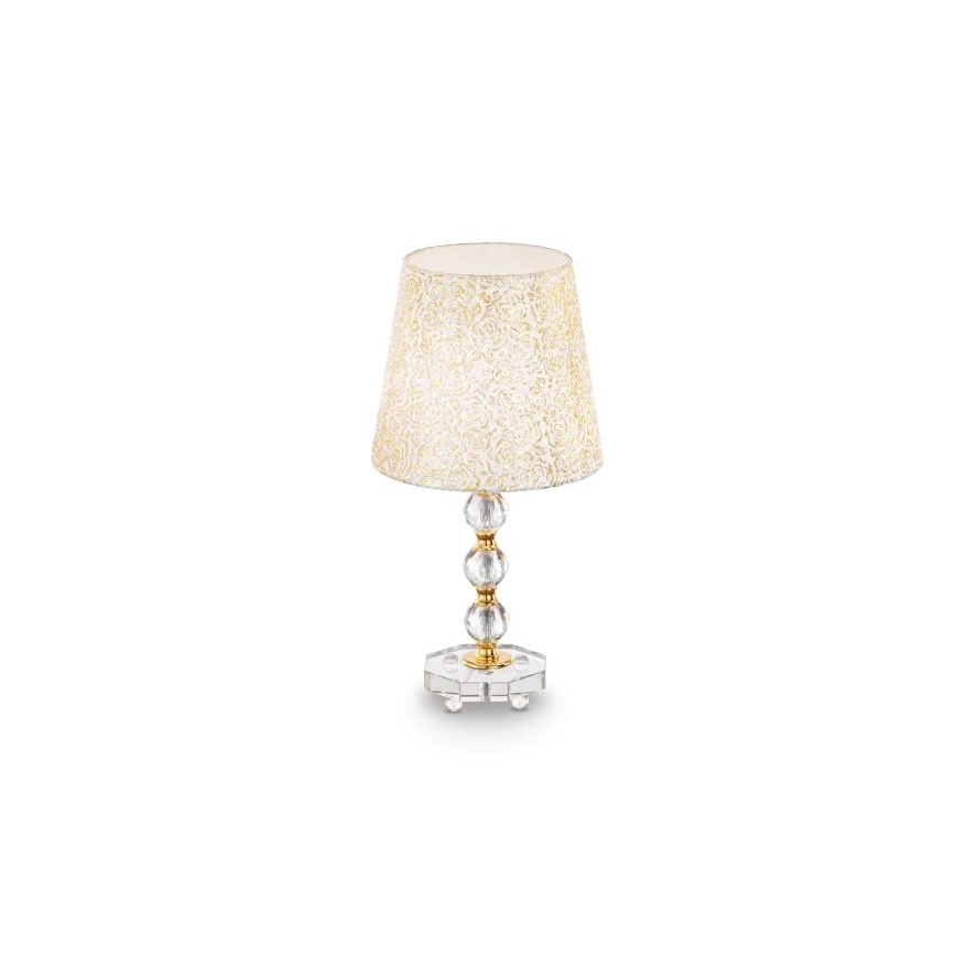 Ideal Lux - Krištolinis stalinis šviestuvas QUEEN 1xE27/60W/230V auksas