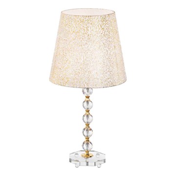 Ideal Lux - Krištolinis stalinis šviestuvas QUEEN 1xE27/60W/230V auksas