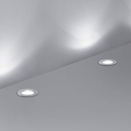 Ideal Lux - Lauko įvažiavimo šviestuvas PARK 1xGU10/20W/230V IP65 matinis chromas