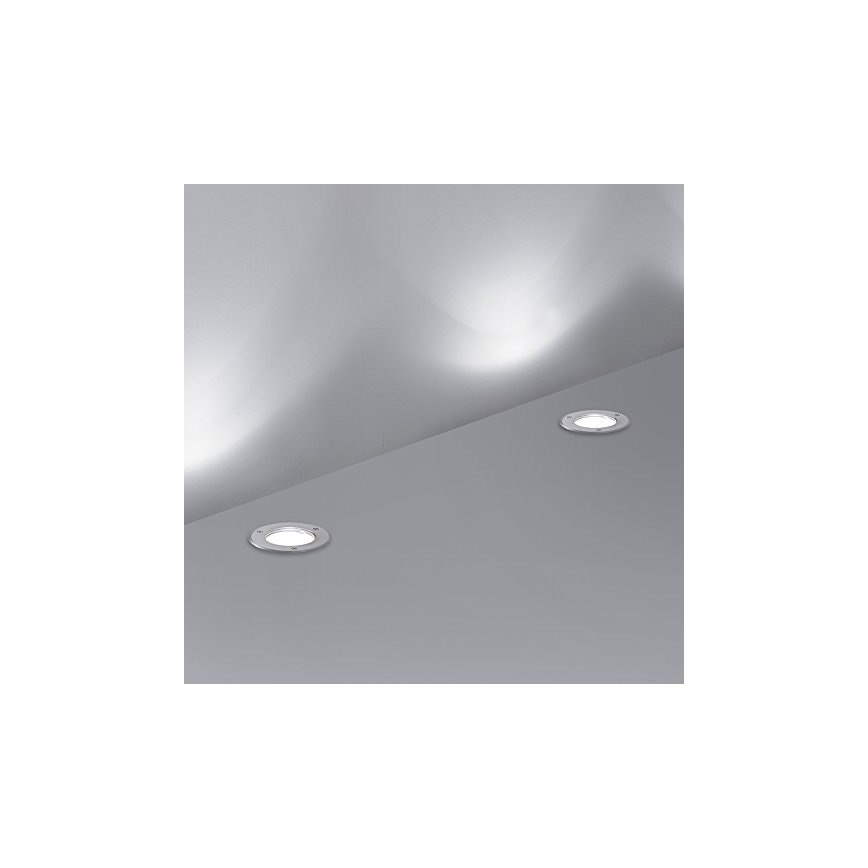 Ideal Lux - Lauko įvažiavimo šviestuvas PARK 1xGU10/20W/230V IP65 matinis chromas