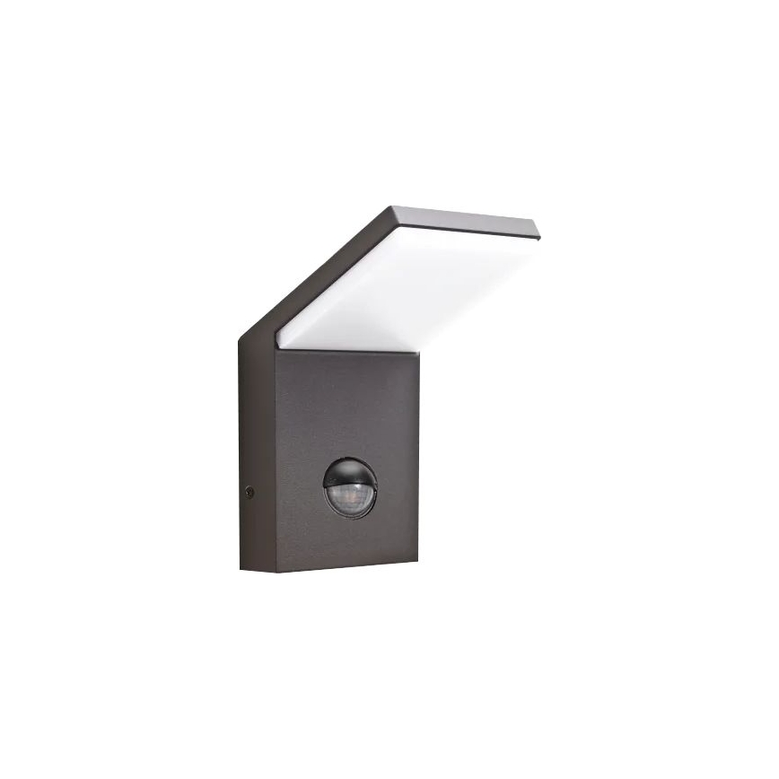Ideal Lux - LED lauko šviestuvas su jutikliu STYLE LED/9W/230V 4000K CRI 90 IP54 antracitas