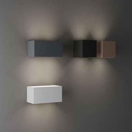 Ideal Lux - lauko sieninis LED šviestuvas ATOM LED/25W/230V CRI 90 IP54 rudas