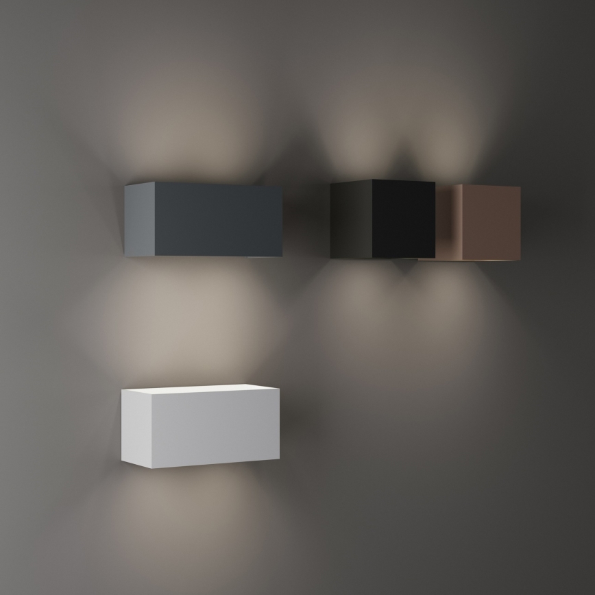 Ideal Lux - lauko sieninis LED šviestuvas ATOM LED/25W/230V CRI 90 IP54 rudas