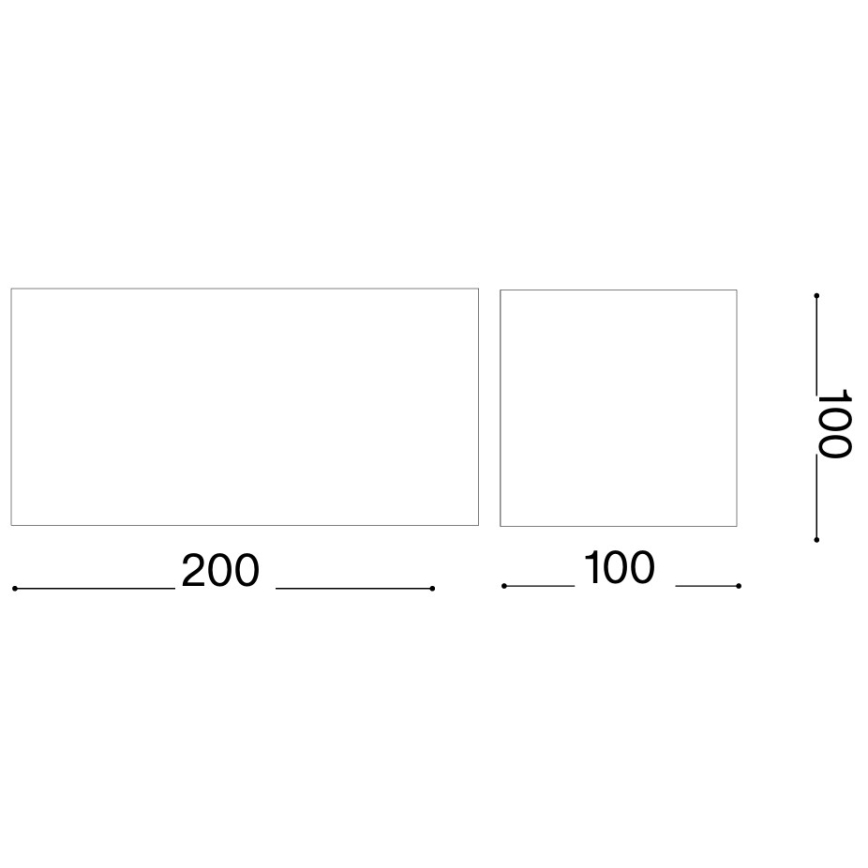 Ideal Lux - lauko sieninis LED šviestuvas ATOM LED/25W/230V CRI 90 IP54 rudas