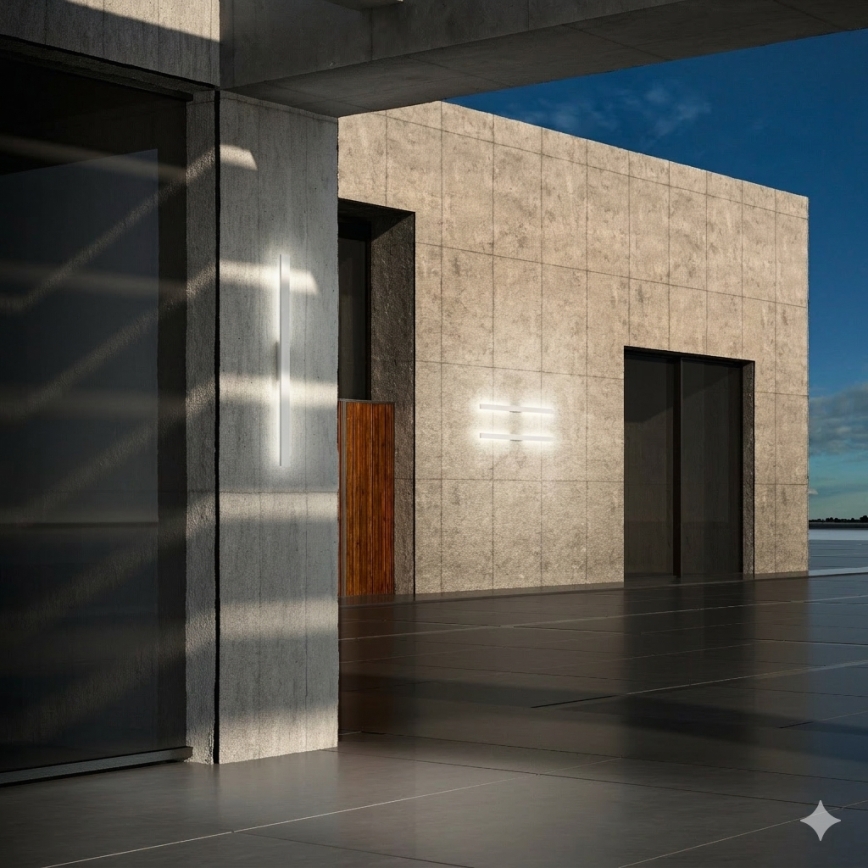 Ideal Lux - LED lauko sieninis šviestuvas LINEA LED/20W/230V CRI 90 104 cm IP54 baltas