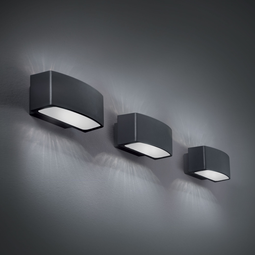 Ideal Lux - Lauko sieninis šviestuvas ANDROMEDA 1xE27/60W/230V IP55 antracitas