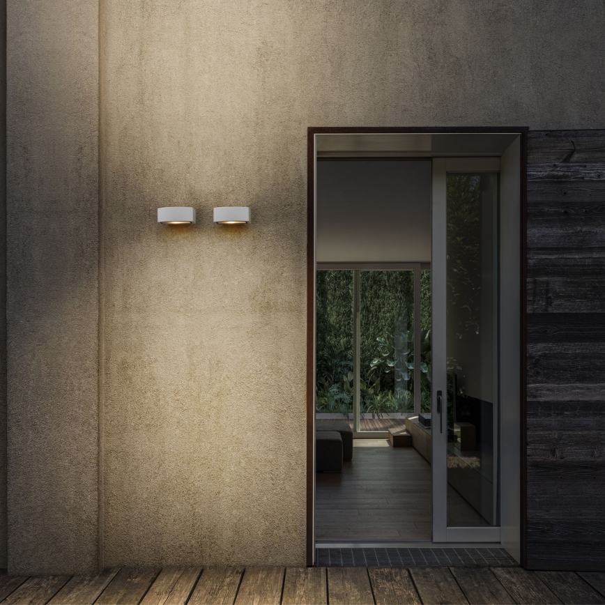 Ideal Lux - Lauko sieninis šviestuvas ANDROMEDA 1xE27/60W/230V IP55 balta