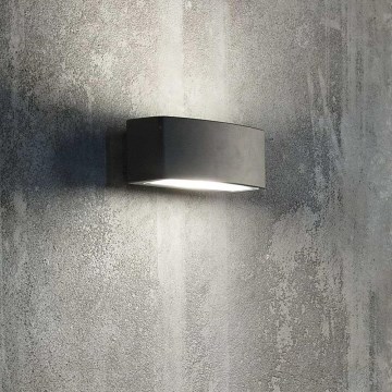 Ideal Lux - Lauko sieninis šviestuvas ANDROMEDA 1xE27/60W/230V IP55 juoda